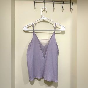 F21 Lilac Mesh Front Top size small
